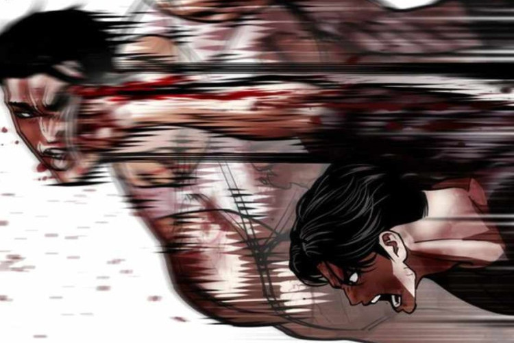 Manhwa Oku Lookism 604. Bölüm Türkçe, Rakibe doğrudan saldıran olağanüstü güç